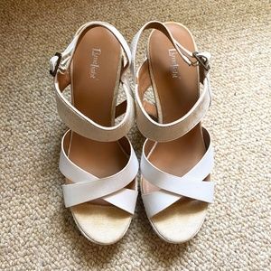 White Wedge Sandal